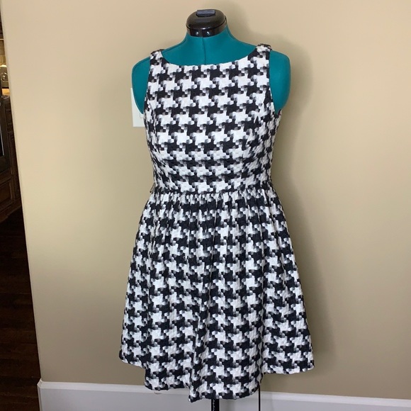 Jessica Simpson houndstooth tank dress size 8 2000s 2010s - Picture 5 of 9